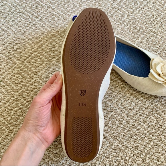 Rothy's Petal Square Ballet Flats in Love Bird - Picture 7 of 11